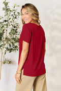 Basic Bae Full Size Round Neck Short Sleeve T-Shirt - Desert Sunday