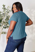 Basic Bae Full Size Round Neck Short Sleeve T-Shirt - Desert Sunday