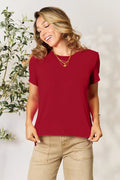 Basic Bae Full Size Round Neck Short Sleeve T-Shirt - Desert Sunday