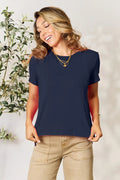 Basic Bae Full Size Round Neck Short Sleeve T-Shirt - Desert Sunday