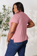 Basic Bae Full Size Round Neck Short Sleeve T-Shirt - Desert Sunday
