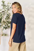 Basic Bae Full Size Round Neck Short Sleeve T-Shirt - Desert Sunday