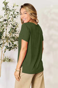 Basic Bae Full Size Round Neck Short Sleeve T-Shirt - Desert Sunday