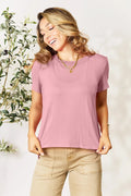 Basic Bae Full Size Round Neck Short Sleeve T-Shirt - Desert Sunday