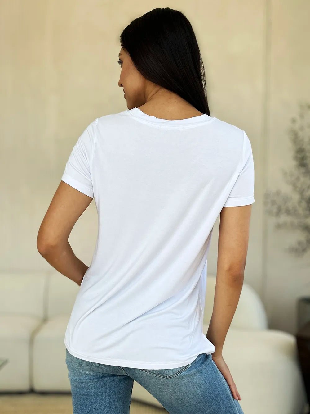Basic Bae Full Size Round Neck Short Sleeve T-Shirt - Desert Sunday