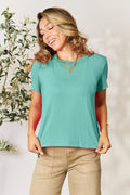 Basic Bae Full Size Round Neck Short Sleeve T-Shirt - Desert Sunday