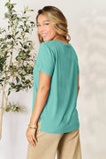 Basic Bae Full Size Round Neck Short Sleeve T-Shirt - Desert Sunday