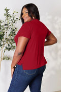 Basic Bae Full Size Round Neck Short Sleeve T-Shirt - Desert Sunday