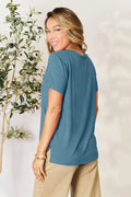 Basic Bae Full Size Round Neck Short Sleeve T-Shirt - Desert Sunday