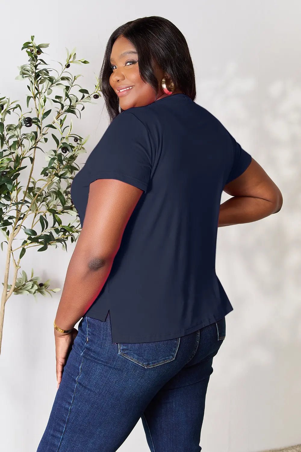 Basic Bae Full Size Round Neck Short Sleeve T-Shirt - Desert Sunday