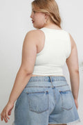 Basic Bae Full Size Round Neck Slim Tank - Desert Sunday