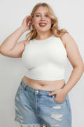 Basic Bae Full Size Round Neck Slim Tank - Desert Sunday