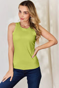 Basic Bae Full Size Round Neck Slim Tank - Desert Sunday