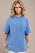 Basic Bae Round Neck Half Sleeve T-Shirt - Desert Sunday