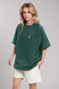 Basic Bae Round Neck Half Sleeve T-Shirt - Desert Sunday