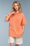 Basic Bae Round Neck Half Sleeve T-Shirt - Desert Sunday