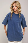 Basic Bae Round Neck Half Sleeve T-Shirt - Desert Sunday