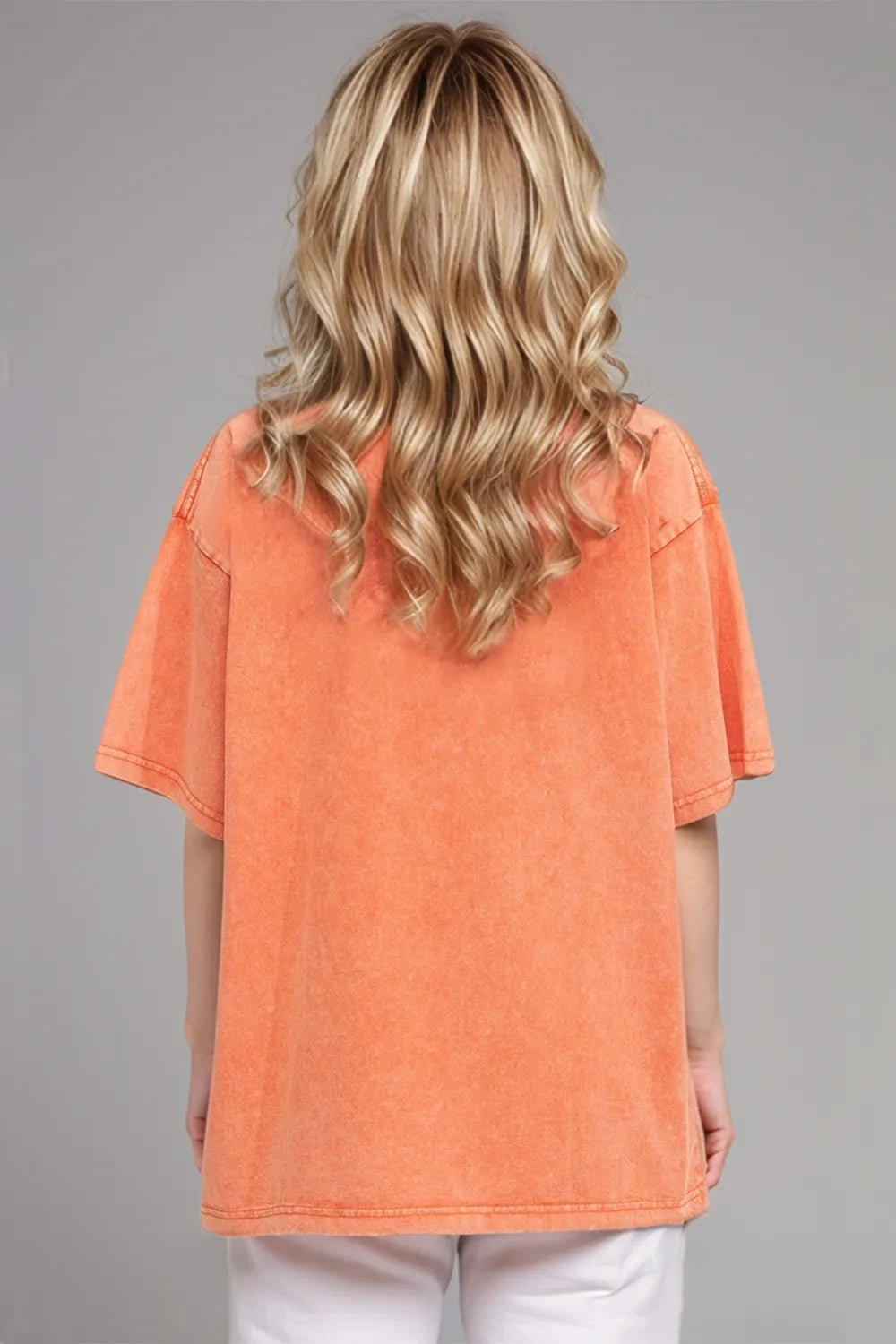 Basic Bae Round Neck Half Sleeve T-Shirt - Desert Sunday