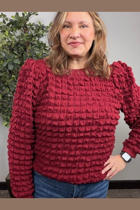 Berry Bliss Textured Top - Desert Sunday
