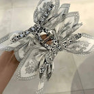 Black and White Print Bow Hair Clips - Desert Sunday