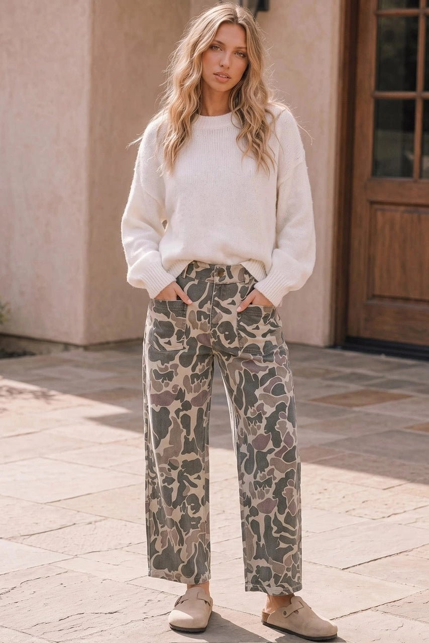 Blending In Camo Cargo Pants - Desert Sunday