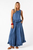 Blue Horizon Top - Desert Sunday