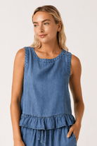 Blue Horizon Top - Desert Sunday