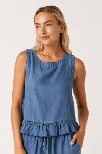 Blue Horizon Top - Desert Sunday
