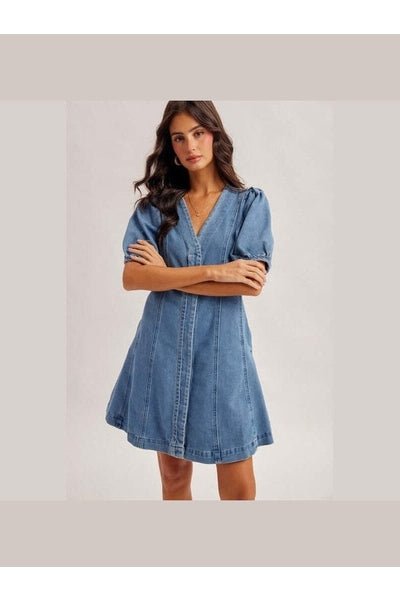 Blue Sky Denim Dress - Desert Sunday