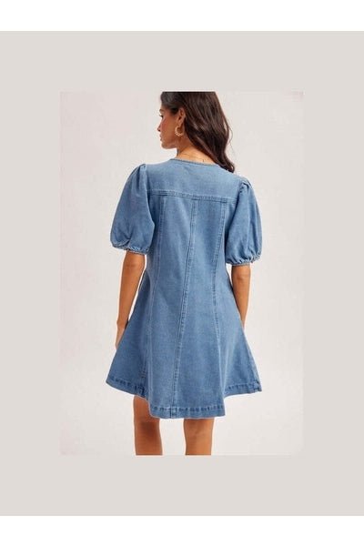 Blue Sky Denim Dress - Desert Sunday