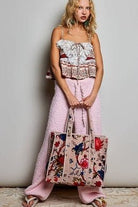 Blush Floral Tote Bag - Desert Sunday