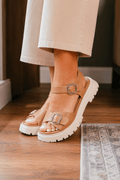 Boardwalk Sandal in Camel - Desert Sunday