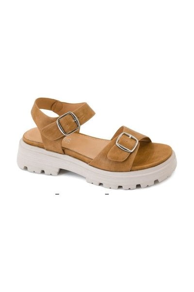 Boardwalk Sandal in Camel - Desert Sunday
