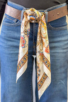 Boho Chic Scarf Belt In Floral Kingdom - Desert Sunday