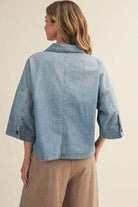 Candace Patch Pocket Denim top - Desert Sunday