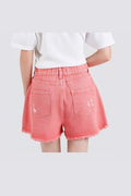 Canyon Fade Denim Shorts in Pink - Desert Sunday