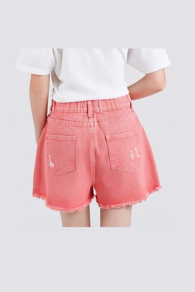 Canyon Fade Denim Shorts in Pink - Desert Sunday