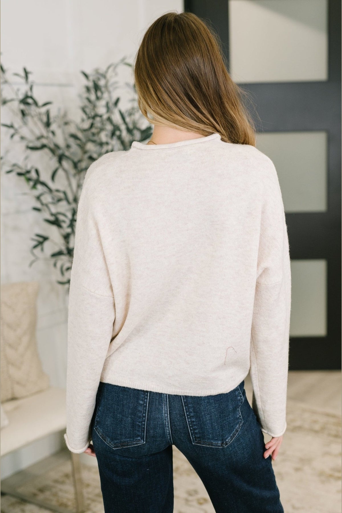 Careful Consideration Collared Button Down in Heathered Beige - Desert Sunday