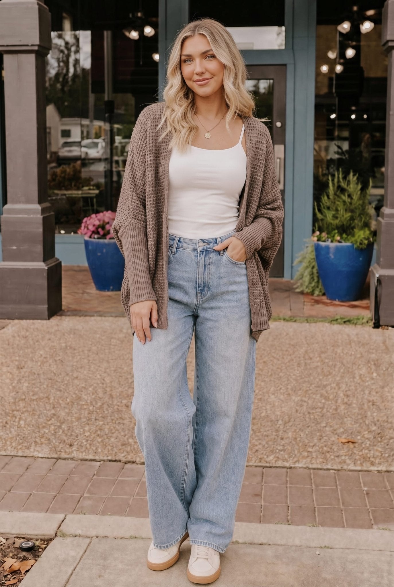 Chai Latte Knit Cardigan - Desert Sunday