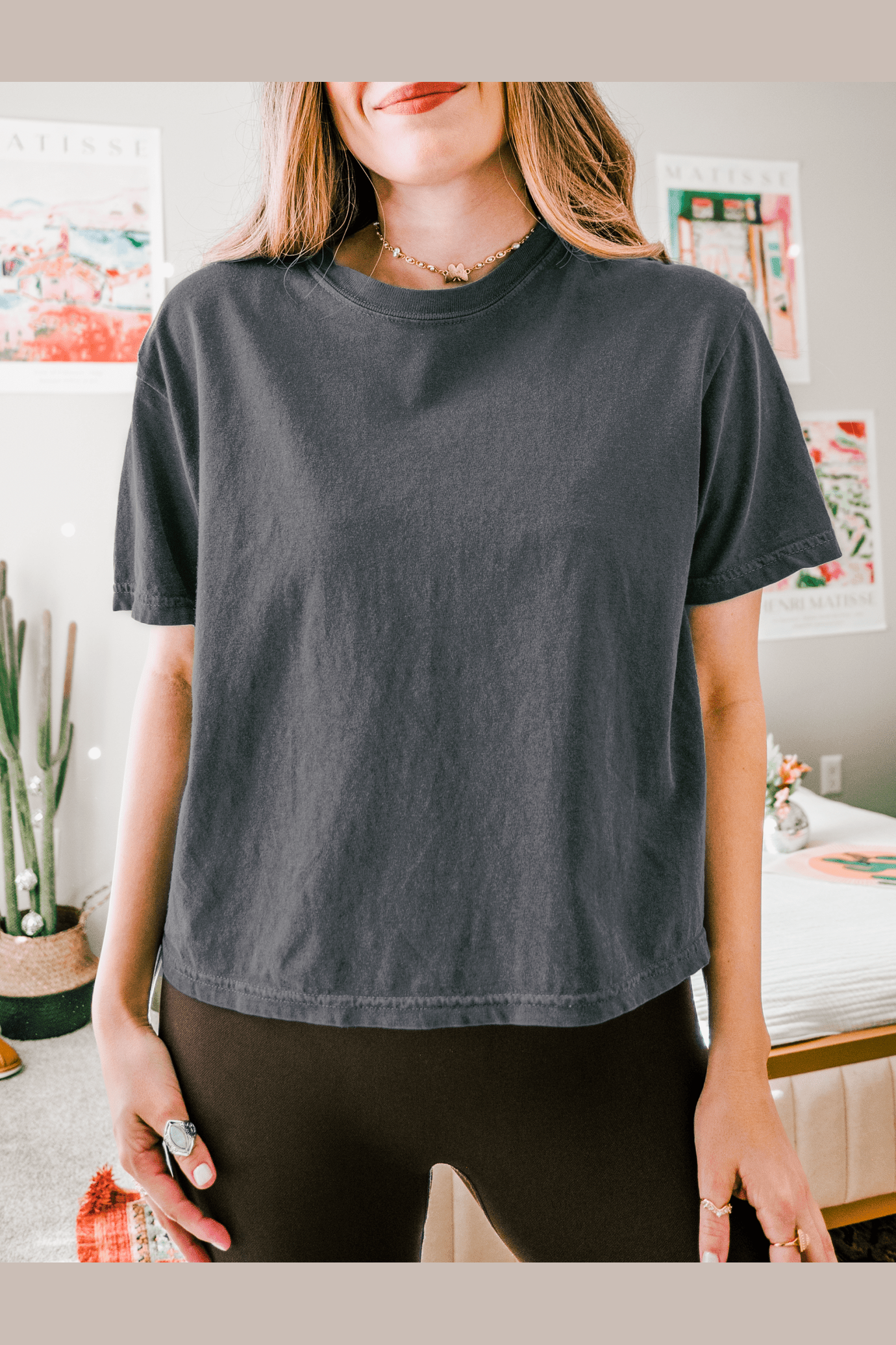 Comfort Color Boxed Tee in Black - Desert Sunday
