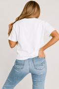 Comfort Color Boxed Tee in White - Desert Sunday