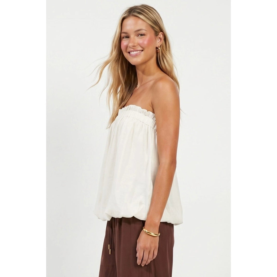 Canyon Breeze Bubble Top in White - Desert Sunday