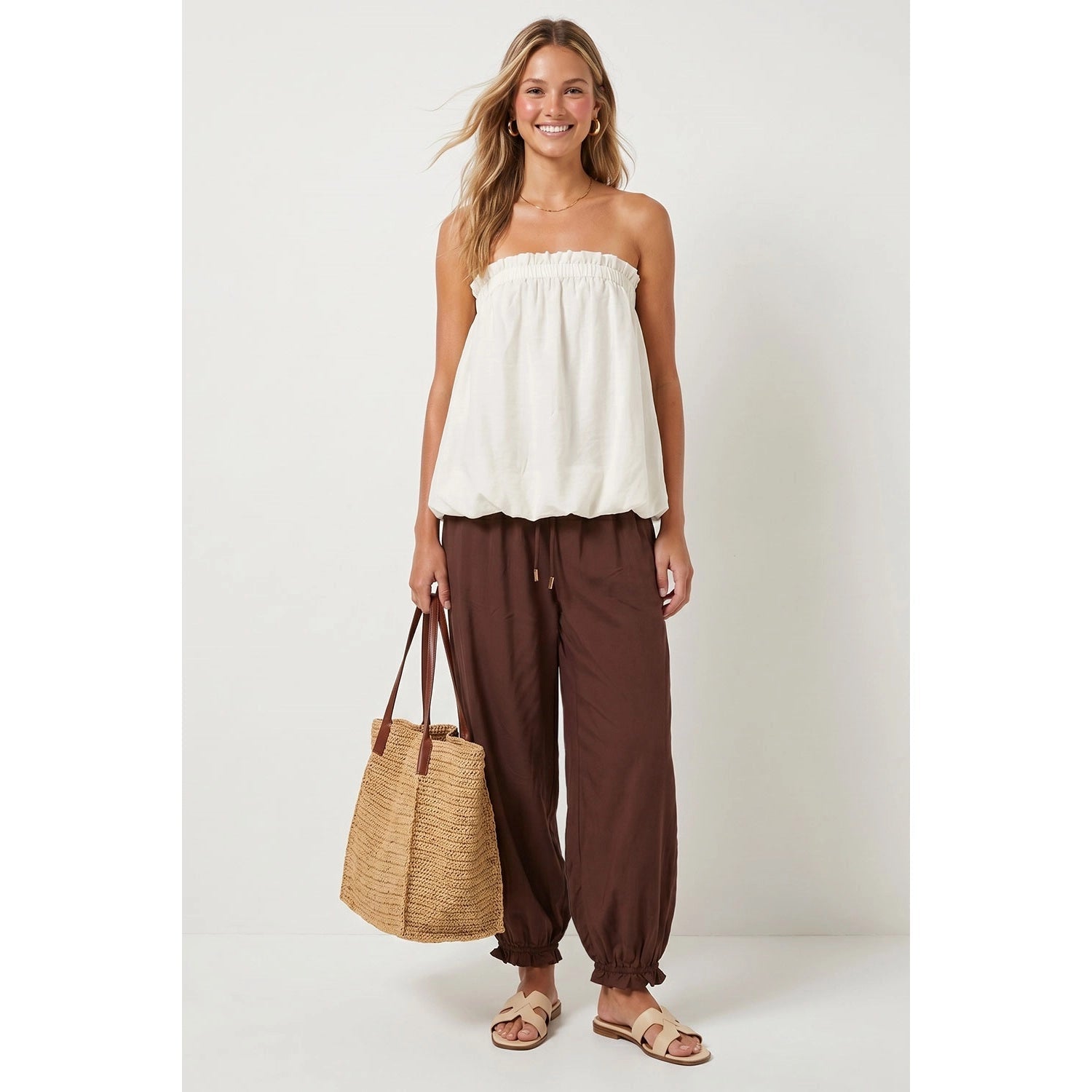Canyon Breeze Bubble Top in White - Desert Sunday