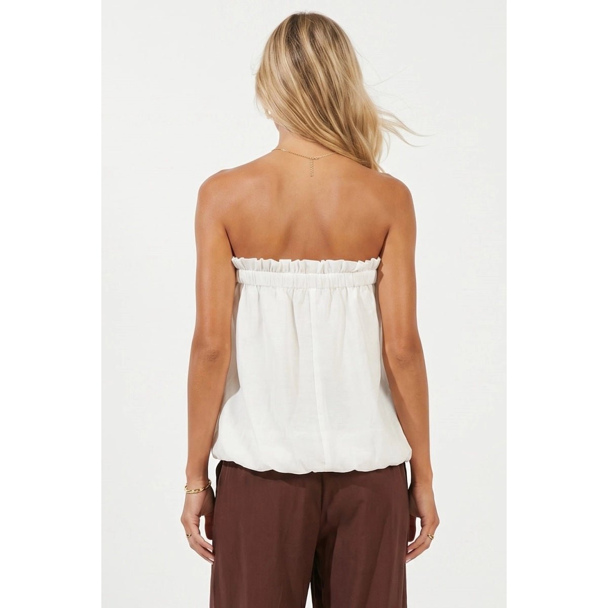 Canyon Breeze Bubble Top in White - Desert Sunday
