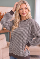 Crush on You Raglan Pullover in Mocha - Desert Sunday