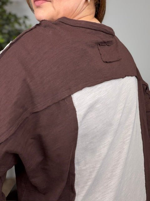 Darling Daisies Long Sleeve in Brown - Desert Sunday