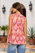 Desert Days Lizzy Tank Top Coral - Desert Sunday