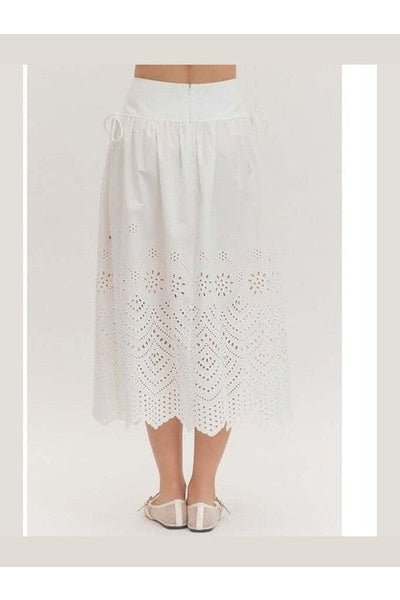 Desert Lace Eyelet Skirt - Desert Sunday