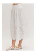Desert Lace Eyelet Skirt - Desert Sunday