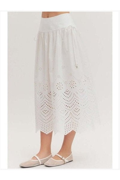Desert Lace Eyelet Skirt - Desert Sunday